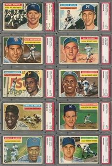 1956 Topps Complete Set (340) Plus Checklists (2)